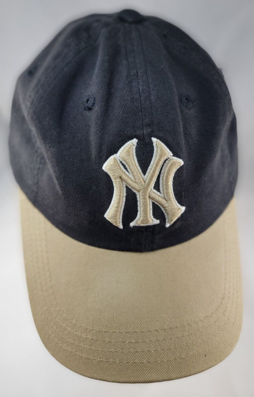 Puma NY Yankees Cap Hat Black & Khaki Bill One Size